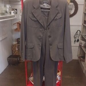 Gray Blazer Size10 Pants6 PANTSUIT